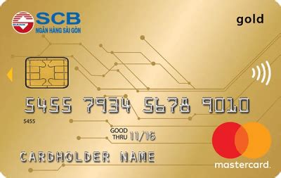 thẻ tín dụng quốc tế scb mastercard gold